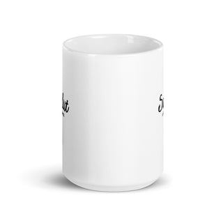 Bonjour Blanc | Hello White Ceramic Mug iAngelArt Mugs