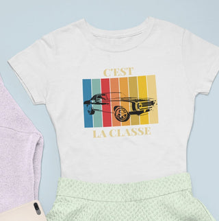 C'est la classe This is chic in French Women's short sleeve t-shirt iAngelArt Shirts & Tops