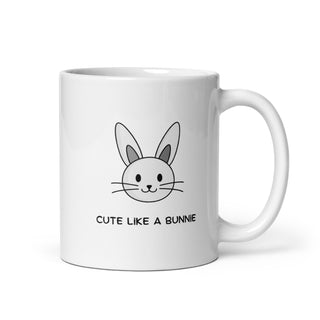 Cute Bunny Bliss Mug iAngelArt Mugs