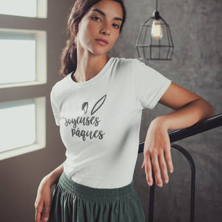 Joyeuses Pâques - Happy easter Women's short sleeve t-shirt iAngelArt Shirts & Tops