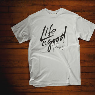 Life is good - Paris Unisex Organic T-Shirt iAngelArt Shirts & Tops