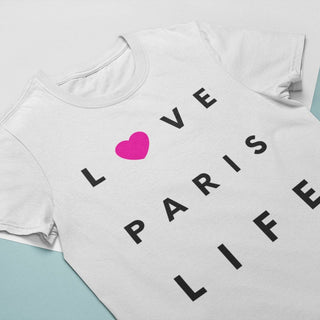 Love Paris Life Unisex Organic T-Shirt iAngelArt Shirts & Tops