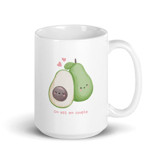 Lovebirds Avocado Mug iAngelArt Global Mugs