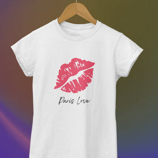Paris Love Women's short sleeve t-shirt iAngelArt Shirts & Tops