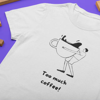 Too Much Coffee Women's short sleeve t-shirt iAngelArt Shirts & Tops