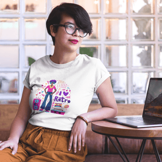 C'est Musique Retro | This is Retro Music Women's short sleeve t-shirt iAngelArt Shirts & Tops