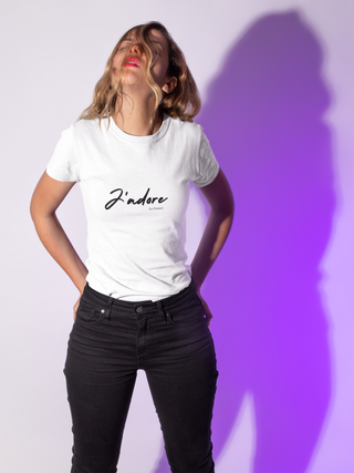 J'adore la France Women's Short Sleeve T-Shirt iAngelArt Shirts & Tops