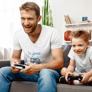 Je Joue, Et Toi I play Video Games and you Organic Unisex T-Shirt iAngelArt Shirts & Tops