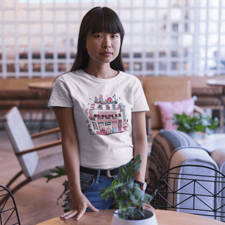 Parisian Café Women's short sleeve t-shirt iAngelArt Global Shirts & Tops