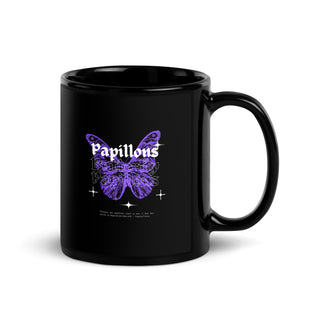 Black Butterfly Elegance Mug iAngelArt Global Mugs