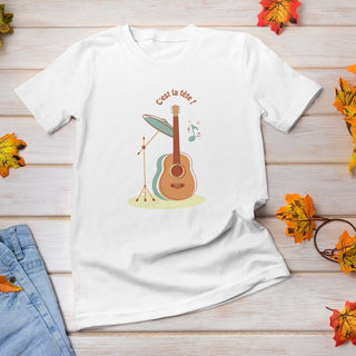 C'est la Fête! La Fête de La Musique | This is Festive! Summer Musique Festival Acoustic Women's short sleeve t-shirt iAngelArt Shirts & Tops
