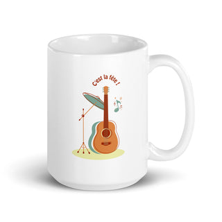 C'est la fête! Acoustic Celebration Mug iAngelArt Mugs
