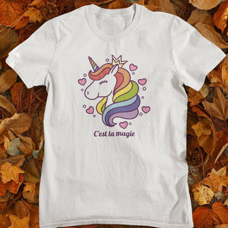 C'est la magie - Unicorn Women's short sleeve t-shirt iAngelArt Shirts & Tops