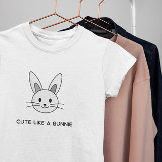 Cute Like a Bunny Women's short sleeve t-shirt iAngelArt Shirts & Tops