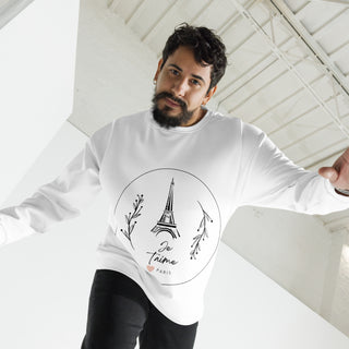 Eiffel Tower Love Unisex Sweatshirt - Je t'aime Paris iAngelArt Global Shirts & Tops