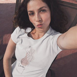 Elegant French Lady Women's short sleeve t-shirt iAngelArt Shirts & Tops