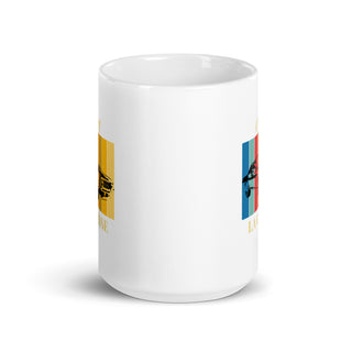 Elegant White Glossy Ceramic Mug iAngelArt Mugs