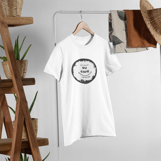 Hipster Parisian cafe cartoon unisex t-shirt iAngelArt Shirts & Tops