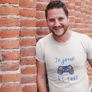 Je Joue, Et Toi I play Video Games and you Organic Unisex T-Shirt iAngelArt Shirts & Tops