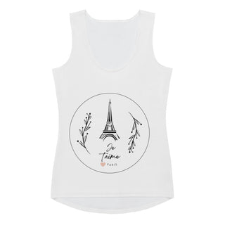 Je t'aime Paris Sublimation Cut & Sew Tank Top iAngelArt Global 