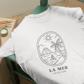 La mer - vacation Unisex Organic T-Shirt iAngelArt Shirts & Tops