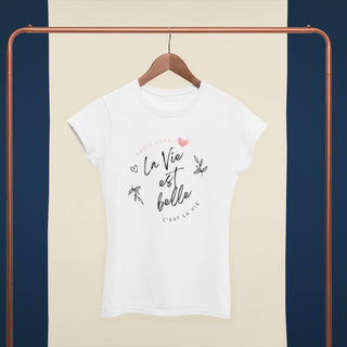 La vie est belle, Paris Life Shirt, Women's T-shirt iAngelArt Global Shirts & Tops