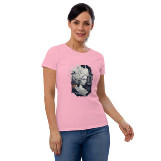 Lady hipster Women's short sleeve t-shirt iAngelArt Global Shirts & Tops