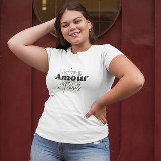 Love Love Love Paris Women's short sleeve t-shirt iAngelArt Shirts & Tops