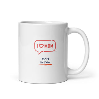 Love Mom Ceramic Mug iAngelArt Mugs