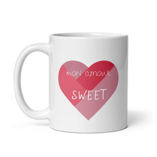Love's Embrace White Glossy Mug iAngelArt Mugs