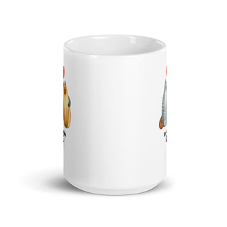 Lovebird White Glossy Mug iAngelArt Global Mugs