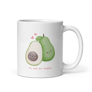 Lovebirds Avocado Mug iAngelArt Global Mugs