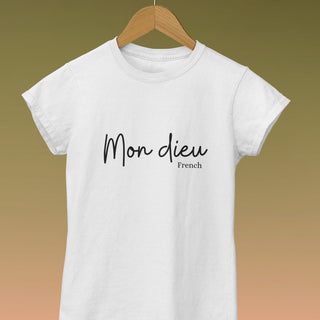 Mon dieu | My God Women's short sleeve t-shirt iAngelArt Shirts & Tops