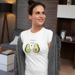 On est en couple Avocado Edition Women's Relaxed T-Shirt iAngelArt Shirts & Tops