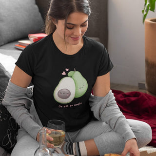 On est en couple | We're couple Avocado Edition Women's Relaxed T-Shirt iAngelArt Shirts & Tops