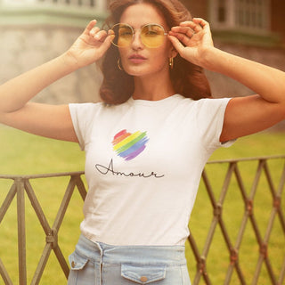 Pride - Amour Love Women's short sleeve t-shirt iAngelArt Shirts & Tops