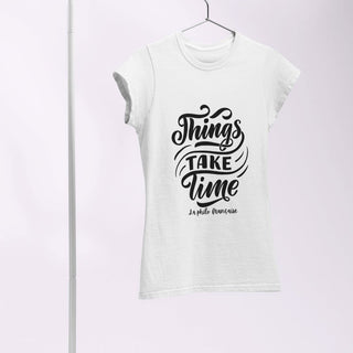 Things Take Time Women's short sleeve t-shirt iAngelArt Shirts & Tops