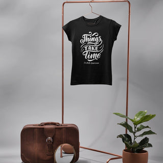 Things Take Time Women's short sleeve t-shirt iAngelArt Shirts & Tops