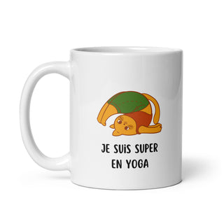 Yoga Lover's White Glossy Mug iAngelArt Mugs