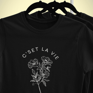 C'est La Vie Paris and Flowers | This is Life Women's short sleeve t-shirt iAngelArt Shirts & Tops