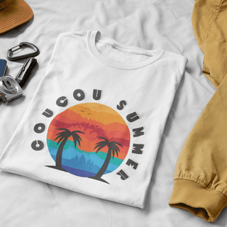 Coucou Summer - Hello Summer Women's short sleeve t-shirt iAngelArt Shirts & Tops