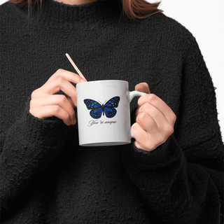 Personalized Butterfly Print Ceramic Mug iAngelArt Mugs